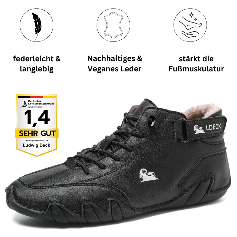 Ludwig Deck® orthopädische Winter Barfuß-Lederschuhe