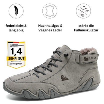 Ludwig Deck® orthopädische Winter Barfuß-Lederschuhe