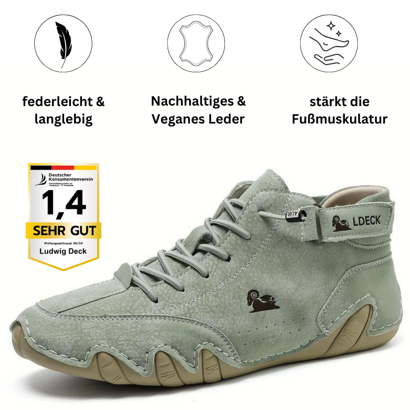 Ludwig Deck® orthopädische Premium Barfuß-Lederschuhe