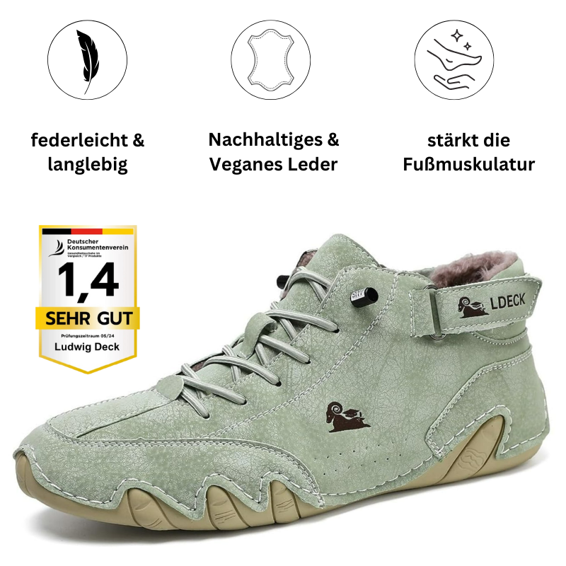 Ludwig Deck® orthopädische Winter Barfuß-Lederschuhe