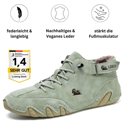 Ludwig Deck® orthopädische Winter Barfuß-Lederschuhe